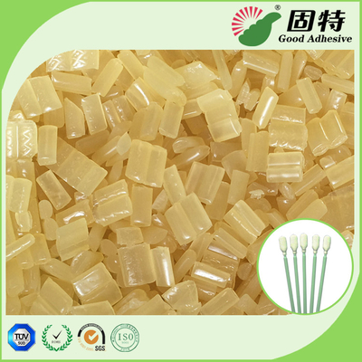 黄色いブロックの産業熱い溶解の接着剤、使い捨て可能な綿棒の熱い溶解の餌